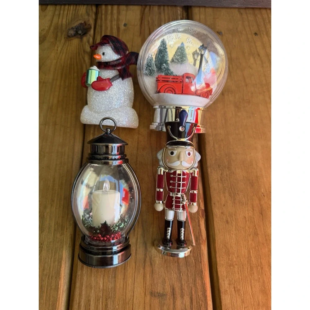 4 Yankee Candle ScentPlug Christmas Nutcracker Fragrance Diffuser Snowman Truck